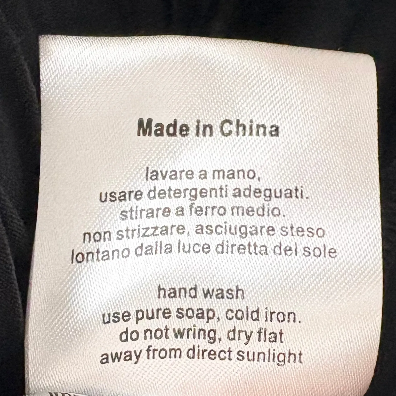 Sun68 Womens Viscose Wide Leg Drawstring Pants Black Relaxed Beach Size Medium - Image 5