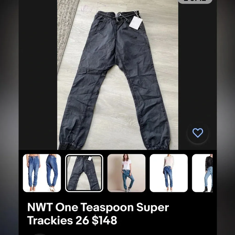 One by one teaspoon grey super trackies size 26 drop crotch EDGY FEMININE - Image 9