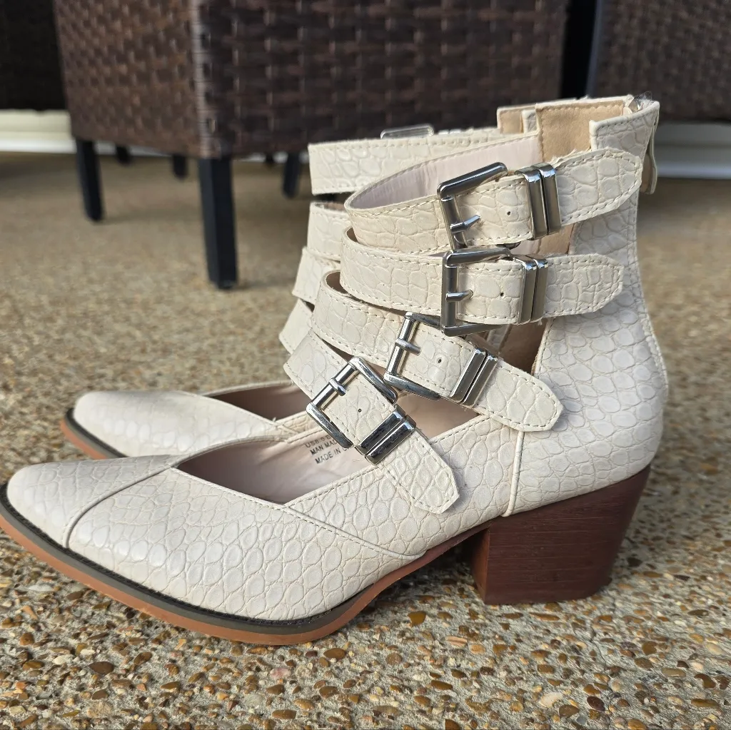 Arider Girl Eleven Croc Print Ankle Boots Booties Sandals Shoes Size 8.5 Women's - Image 9