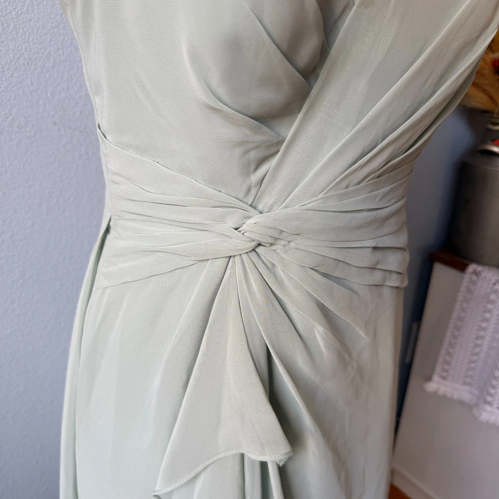 Azazie Akita A-Line Chiffon Dress Size 10 - Image 6