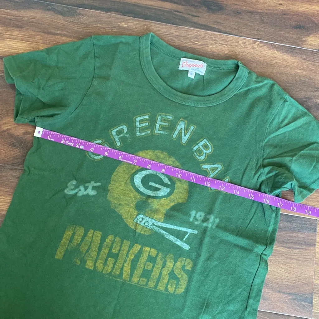 VTG Junk Food Originals of California Green Bay Wisconsin Packers Single Stitch Size M - Image 6