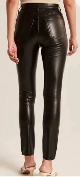 The Skinny High Rise Vegan Leather - Image 2