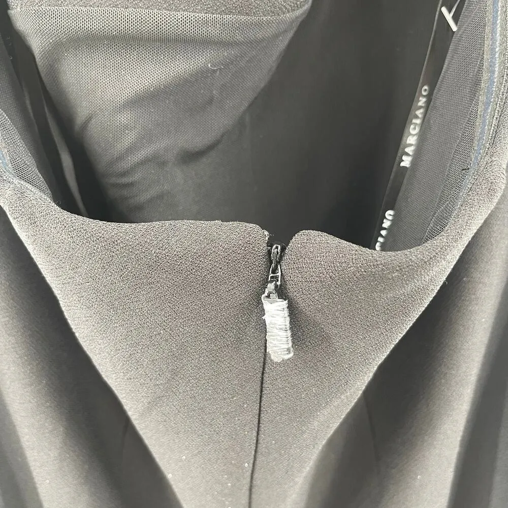 MARCIANO BY GUESS Dress Size 8 NEW Evening Cocktail Off Shoulder Cutout Blk NWOT - Image 10