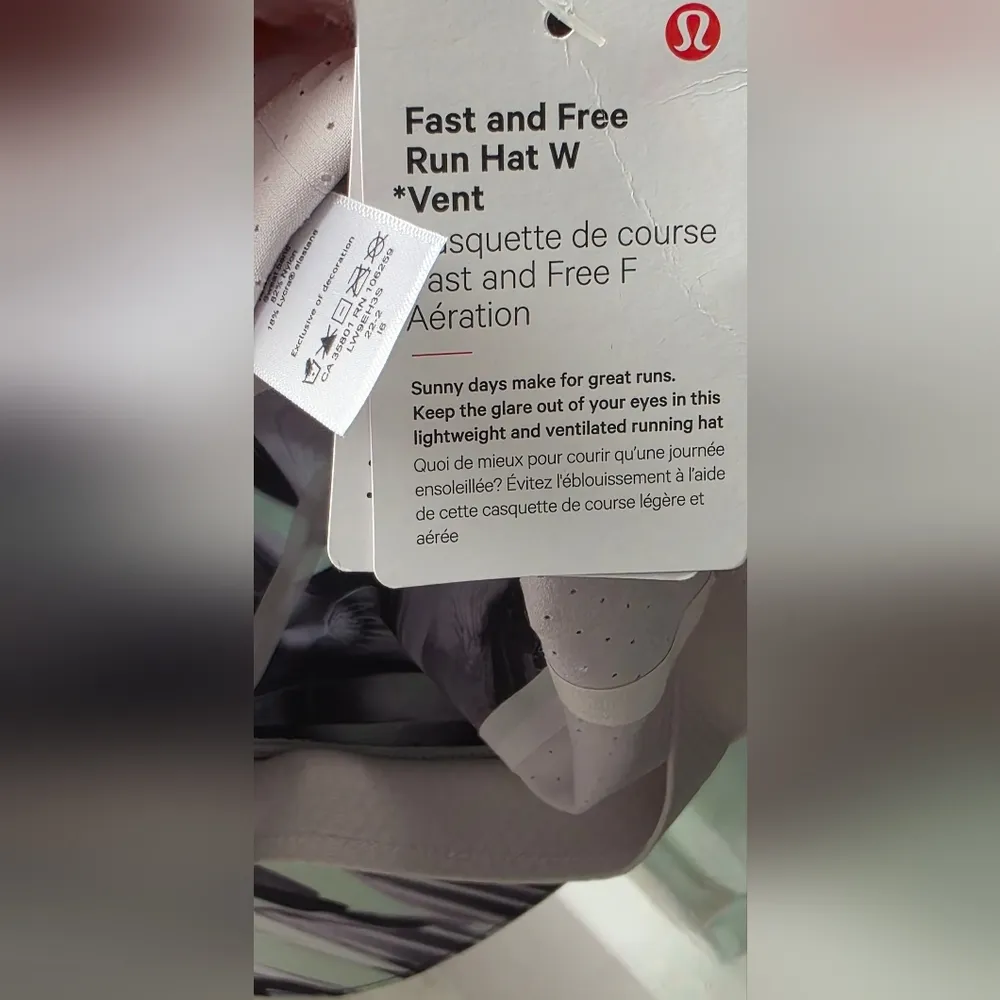 NWT Lululemon Womens Fast and Free Running Hat *Vent Paint Glide Multi - Image 7