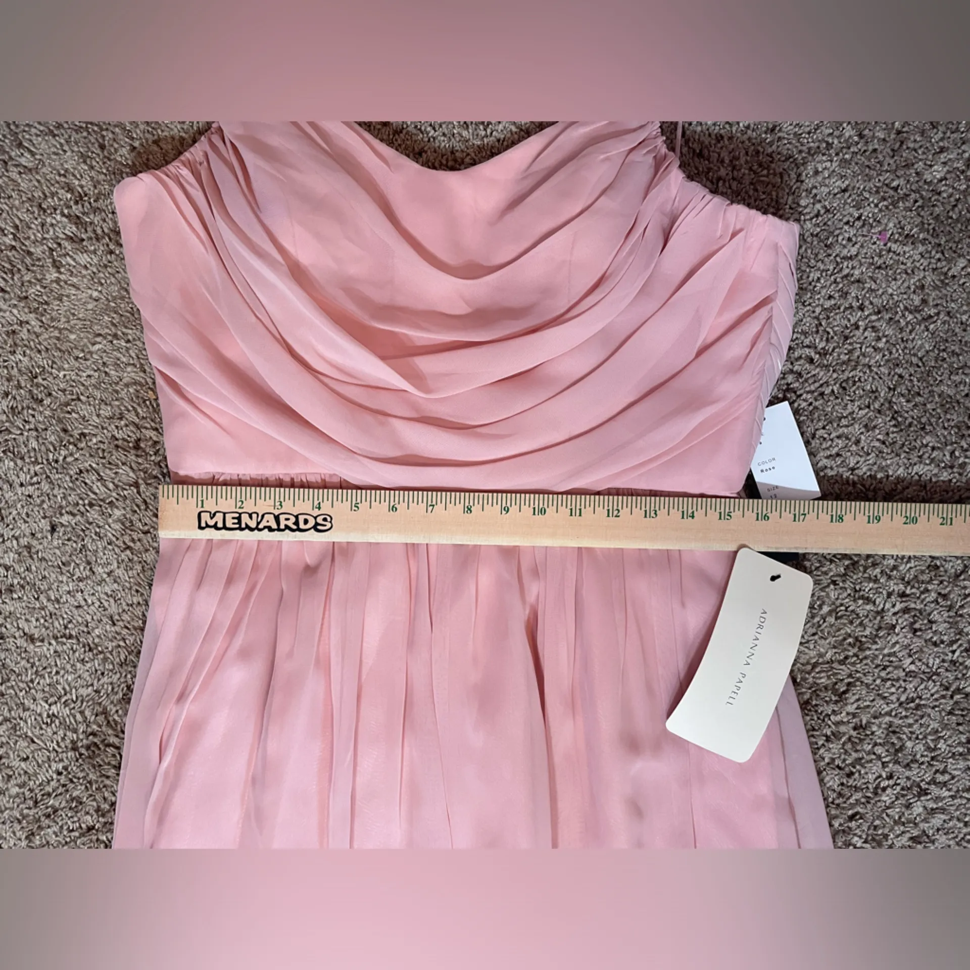 NWT Weddington Way Lila‎ Pink Bridesmaid Gown Prom Dress Rose color size 12 - Image 13