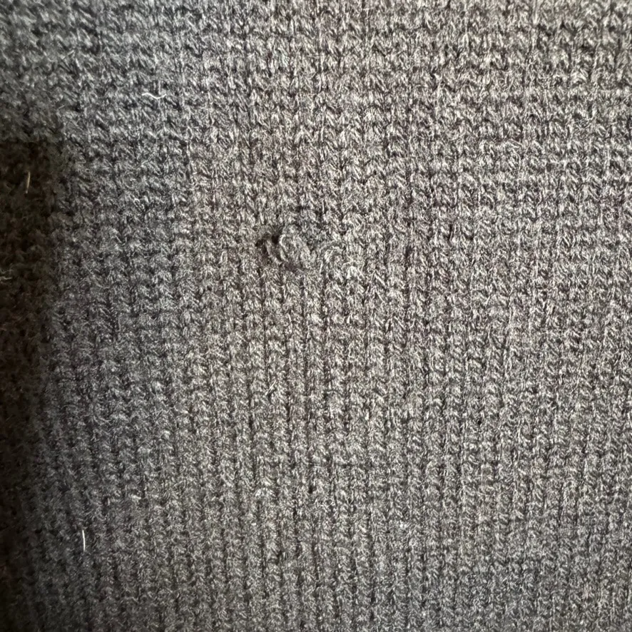 Jolly Sweaters Ugly Christmas Poinsettia Bow Neck Holiday Cardigan XL Black - Image 5