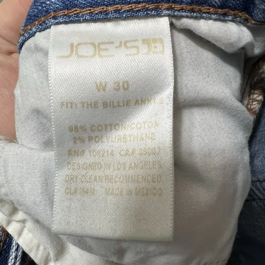 Joes Jeans Women 30 Billie Ankle Distressed Ripped Light‎ Wash Mid Rise Faded - Image 7