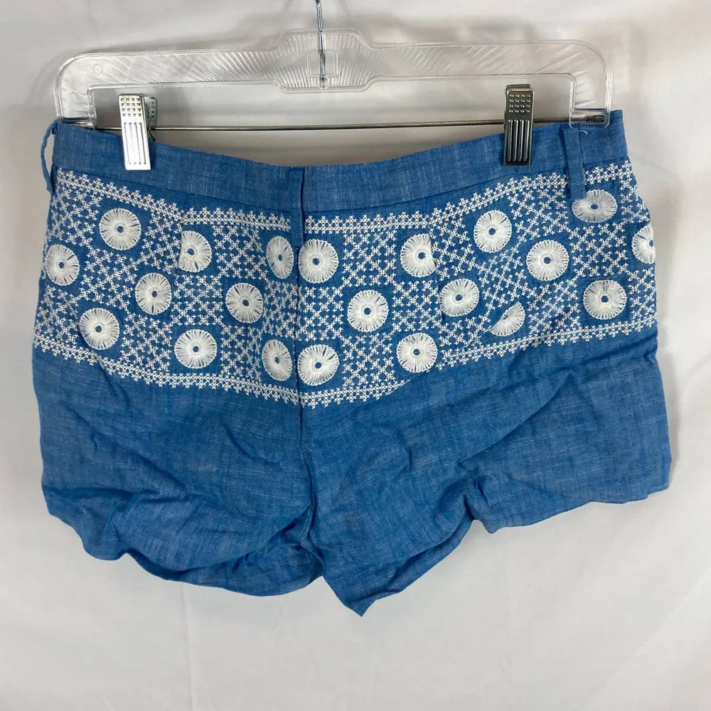 Madewell Chambray Sunstitch Shorts Size 4 - Image 5