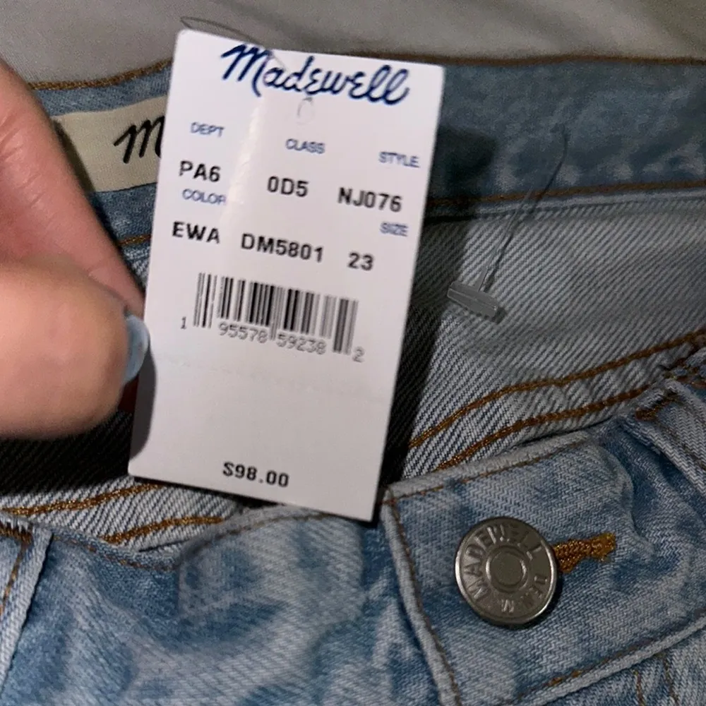 Madewell Maternity Light Blue Denim Cutoff Shorts - Image 7