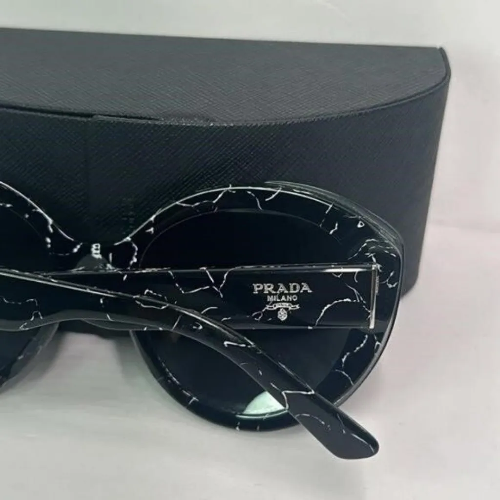 New Authentic- PRADA Dark Grey Cat Eye Ladies Sunglasses PR 01YS 09V5S0 54 - Image 7