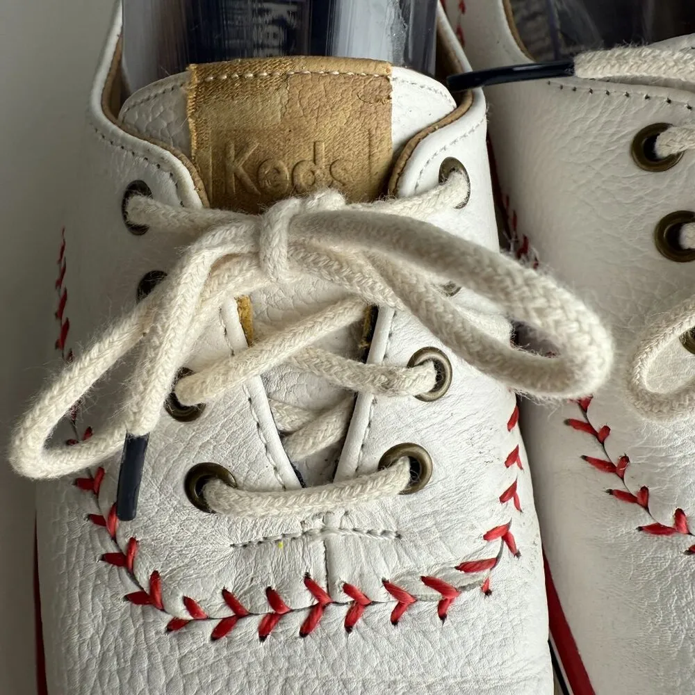 Keds Baseball Sneakers Womens Champion Pennant Leather Sz 7.5 - Image 8