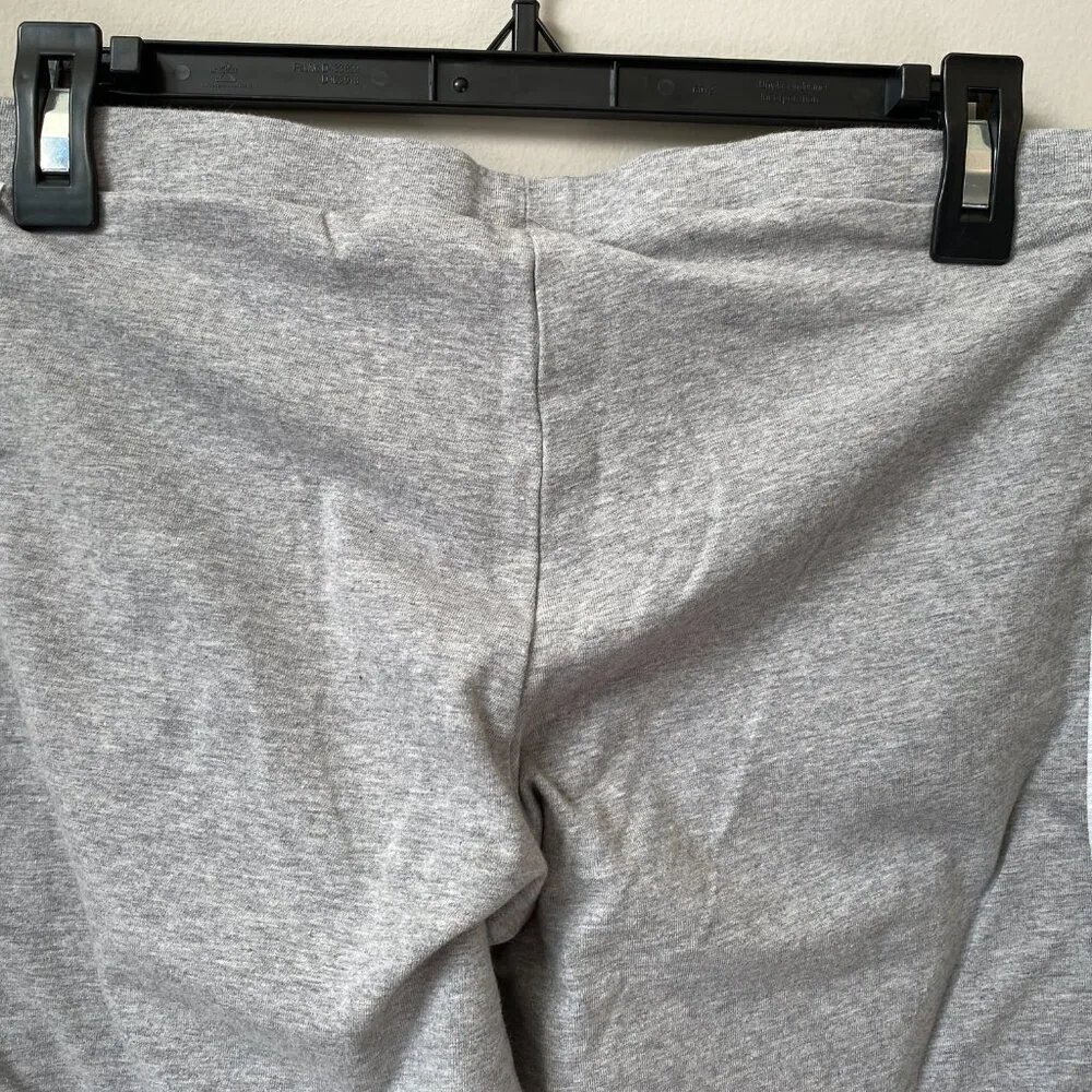 Adidas Women's Medium Classic 3 Stripes Gray Gym Jogging Tight Leggings CY4761 - Image 13