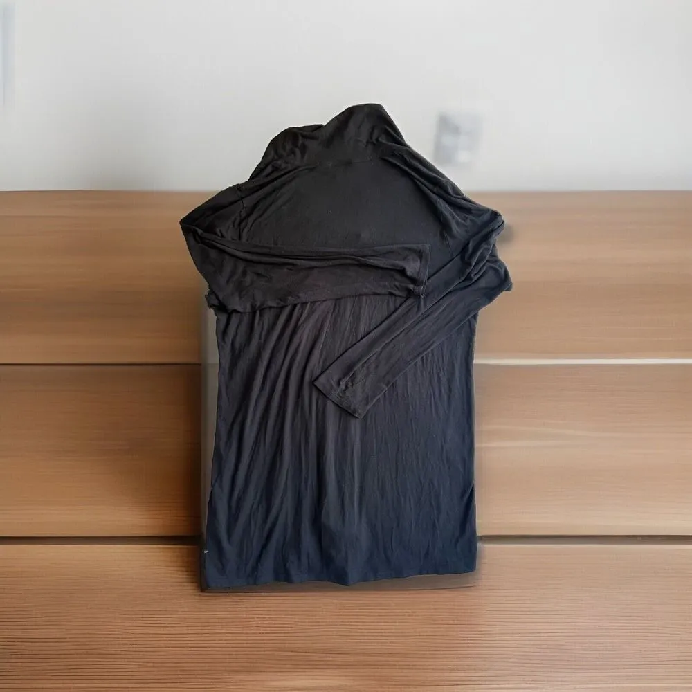 J. Jill JJILL knit blouse tunic women's Size Large black soft comfortable trendy - Image 2