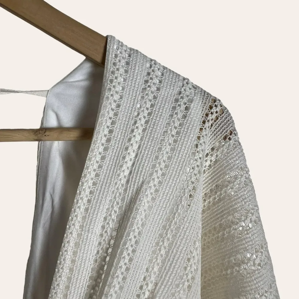 Michael Costello x Revolve Serinda White Bodysuit Maxi Dress Size XS - Image 7