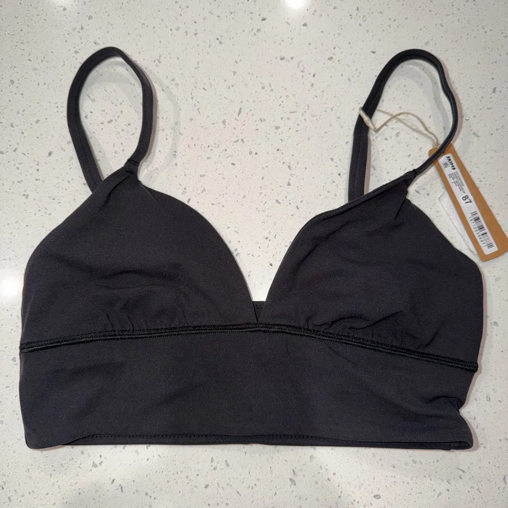 Skims small FITS EVERYBODY TRIANGLE LONGLINE BRA Onyx - Image 6