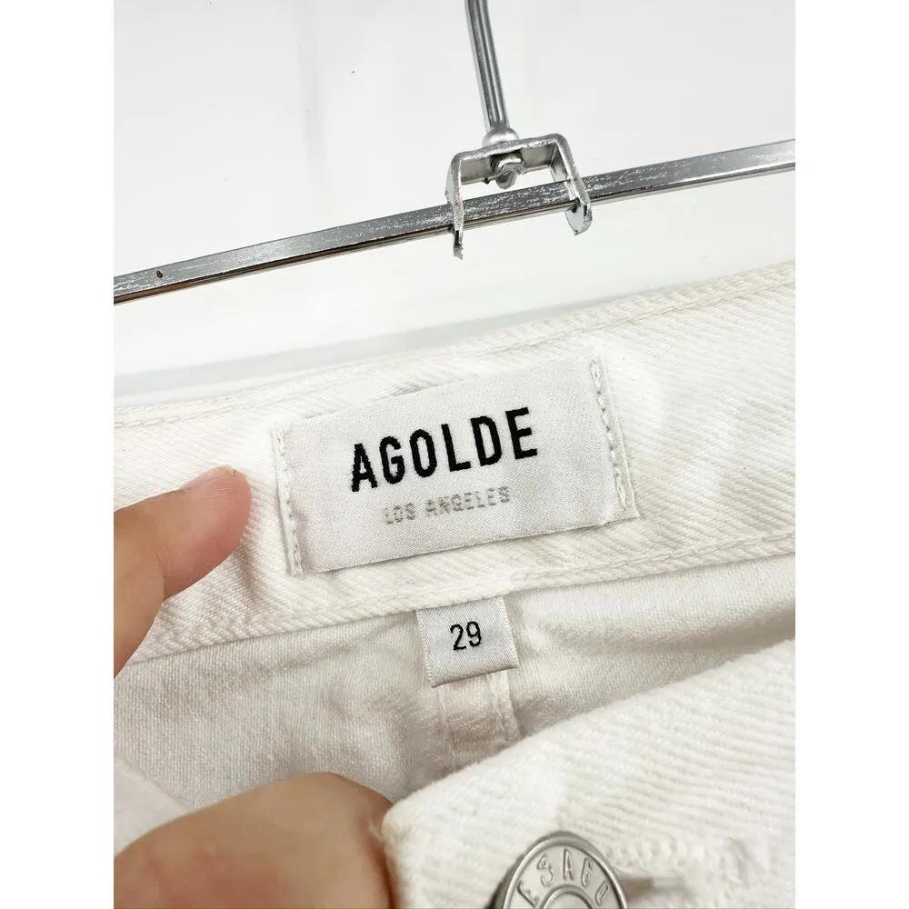 AGOLDE White Fusion Jean Straight Leg in Milkshake 29 - Image 7