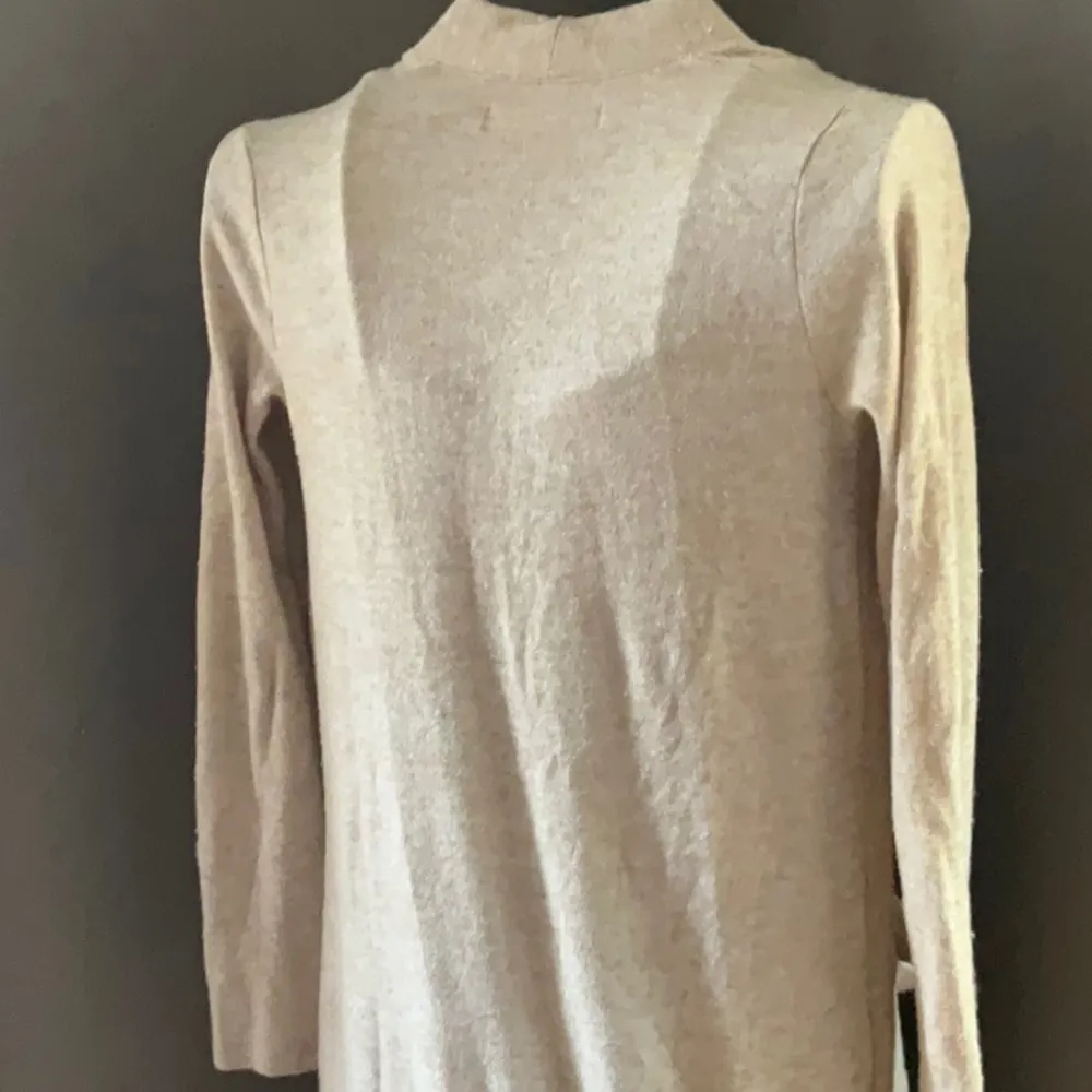 Abercrombie & Fitch Cozy Neutral Longline Open Pocket Basic Cardigan Sz. XS - Image 5