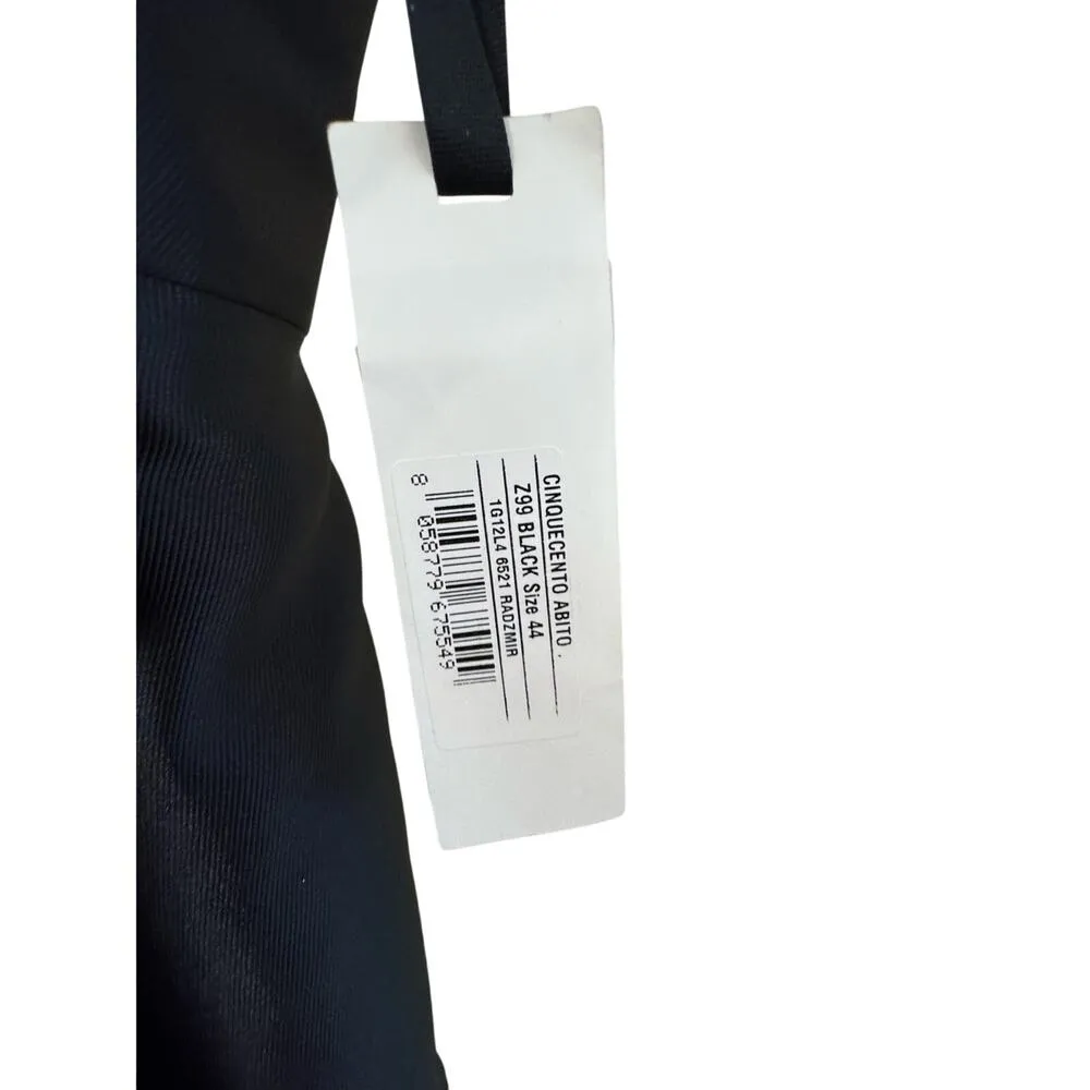 Pinko NWT Square Neck Bow Mini Dress in Black Size IT 44/US 8 - Image 5