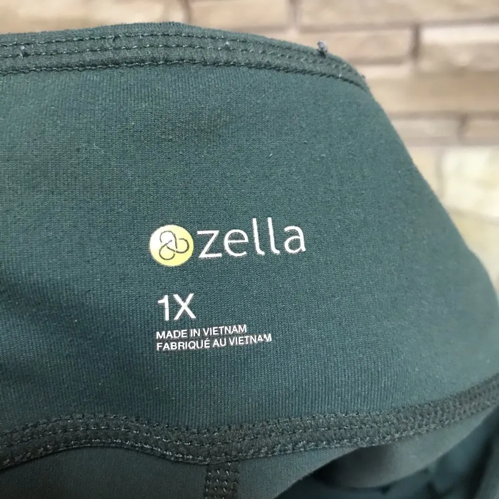 Zella Blissed Out Cop Leggings Green 1x - Image 4