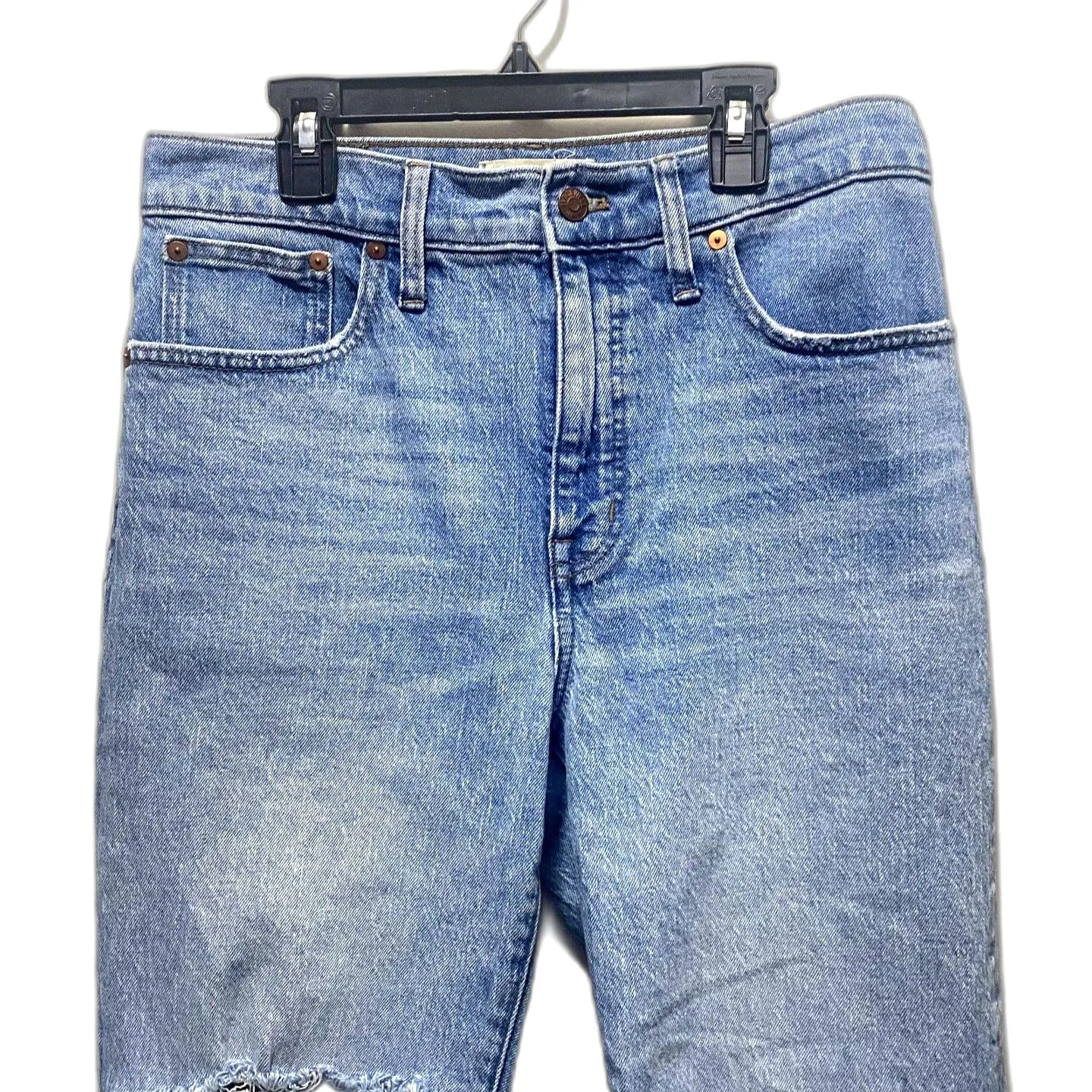 Madewell The Perfect Vintage‎ Straight Jean Reinhart Wash Distressed Size 29P - Image 3