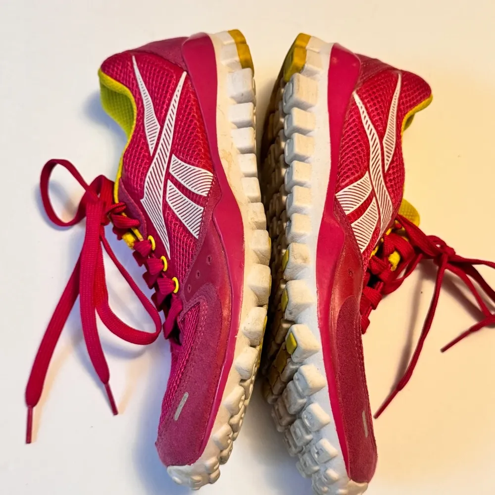 Reebok Women's Sporty Pink & Citron Athletic Workout Running Sneakers Sz 8 - Image 4