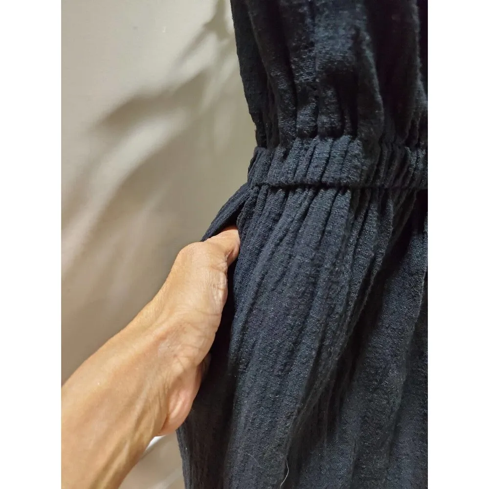 Surf Gypsy Women's Black 100% Cotton Off the Shoulder Casual Jumpsuits Size S - Image 9