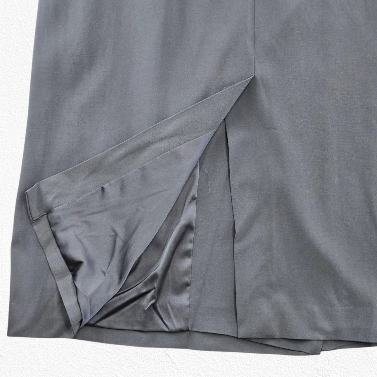 Universal Standard Gray Long Blazer Coat Modern Minimalist Workwear Size Small - Image 11