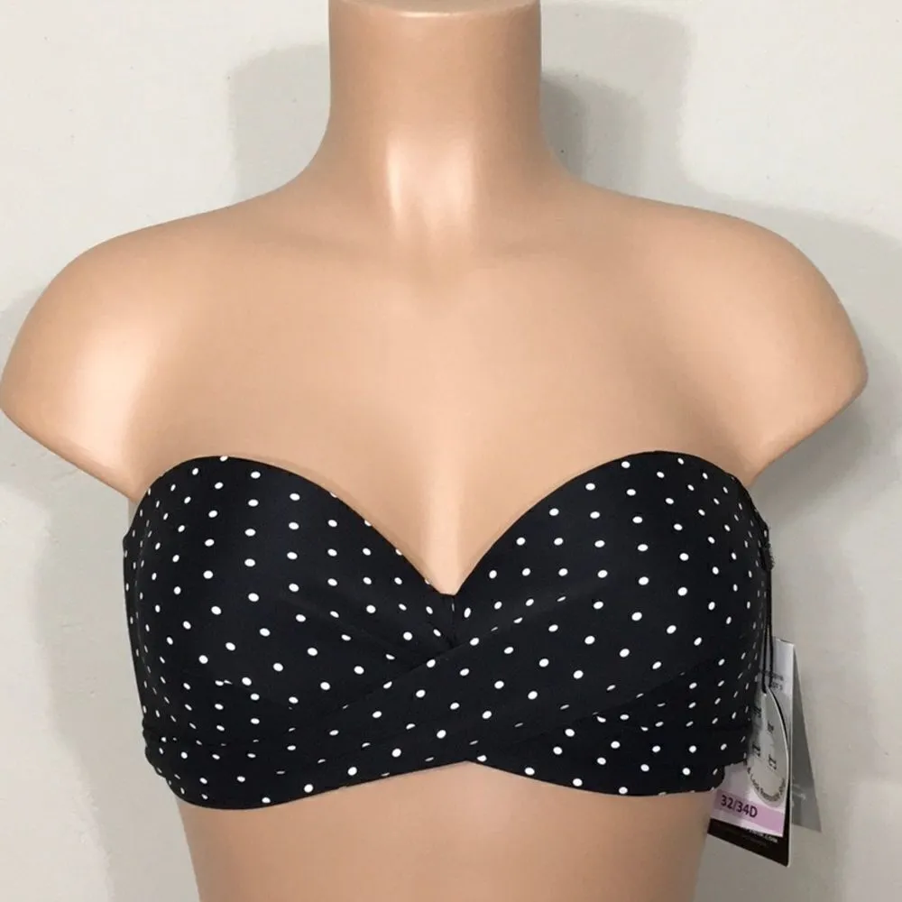 COCO REEF multi-way polka dot bikini top. 36/38C- large. NWT - Image 4
