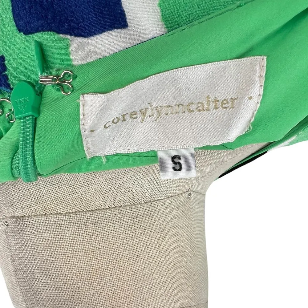 Anthropologie Corey Lynn Calter Midi Dress Abstract Cut Out Green Size‎ Small - Image 13