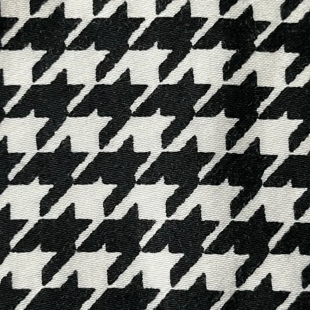 Chicos Houndstooth Ponte Knit Button Up Shirt Womens Tunic Classic Preppy Sz 0 - Image 7