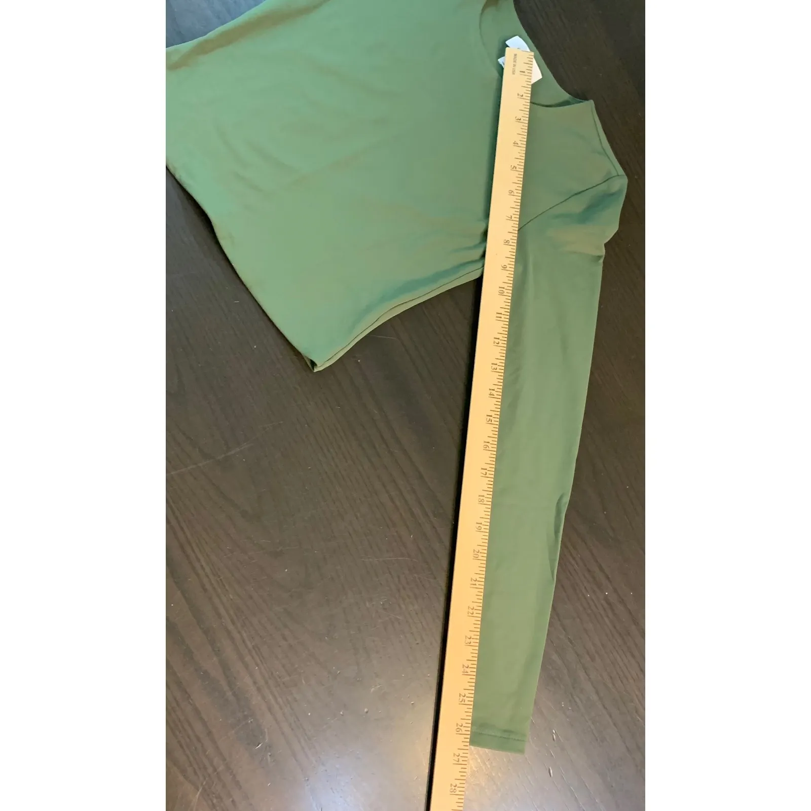 BABATON CONTOUR Green Long Sleeve Cropped Top Womens Size Small Elevated Basics - Image 9