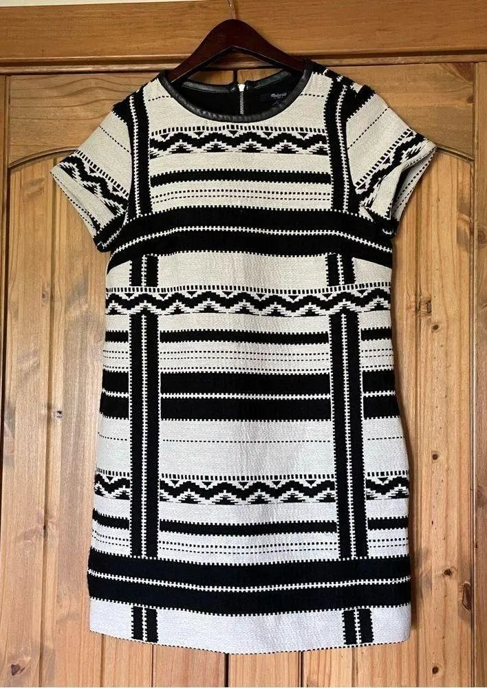 Madewell Oversized Western Retro Grunge Aztec Print Mini Dress Size XS - Image 6