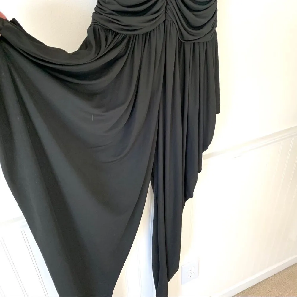 Casadei Pink Black Harem 80’s Jumpsuit Disco Small - Image 5