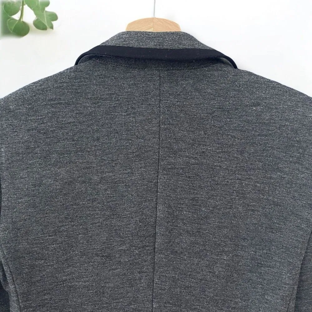 Express Ponte Stretch Knit Academy Blazer with Piped Trim - XS - Image 6