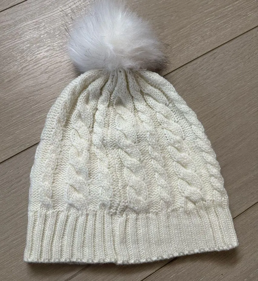 Keep it trendy accessories 100% acrylic pom pom hat White - Image 3