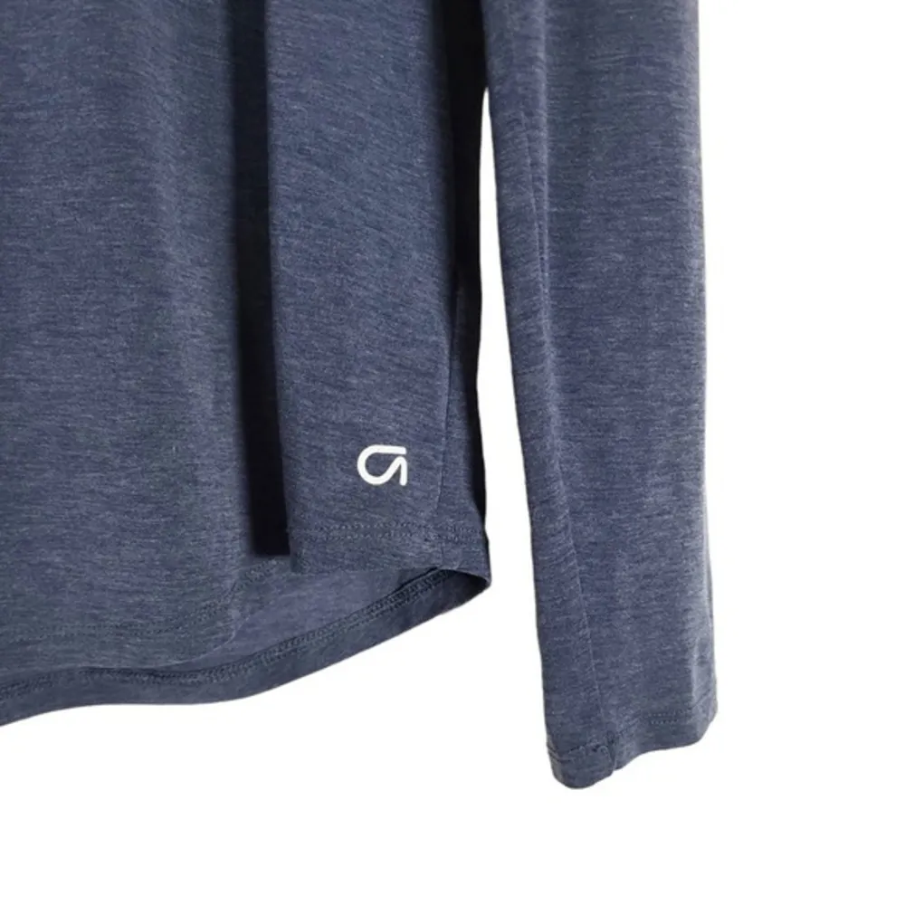 Gap Fit Breathe Athleisure Criss Cross Back Detailing Top in True Indigo - Image 3