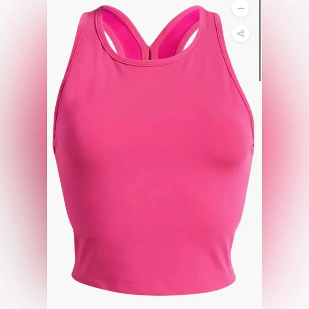 BEYOND YOGA POWERBEYOND STRIVE CROPPED TANK IN PINK ENERGY Size XS $78.00 Retail - Image 3