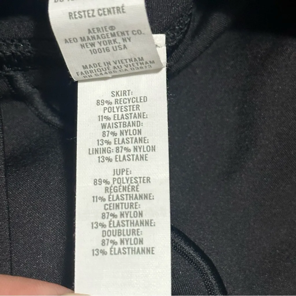 OFFLINE By Aerie Tiebreaker Pleated Skort Tennis Black Size Medium - Image 9