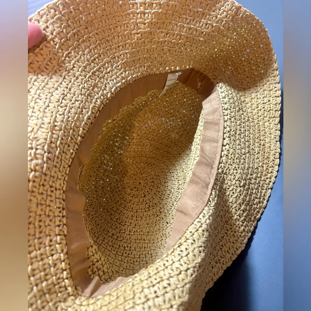 Straw Bucket Hat Tan - Image 4