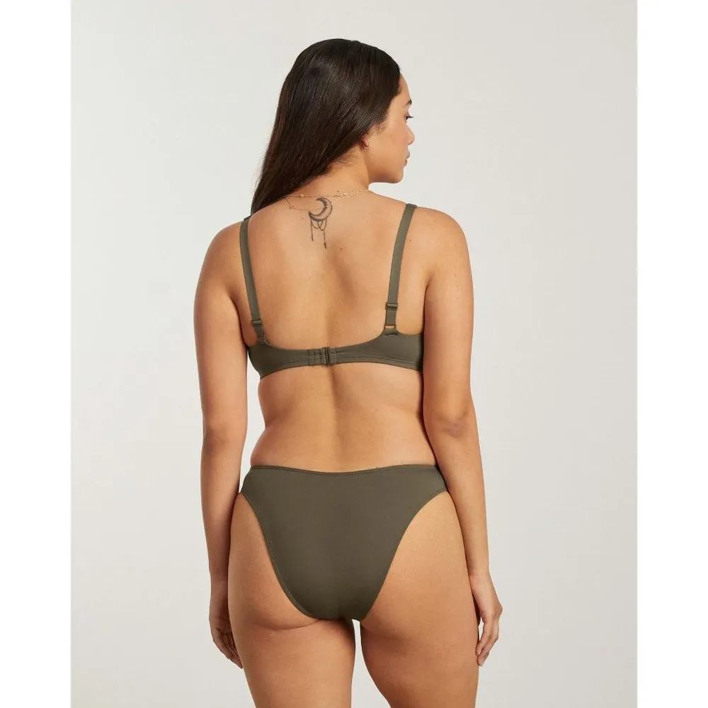 Everlane Womens The Thigh-High Bikini Bottom Beech Green S - Image 2