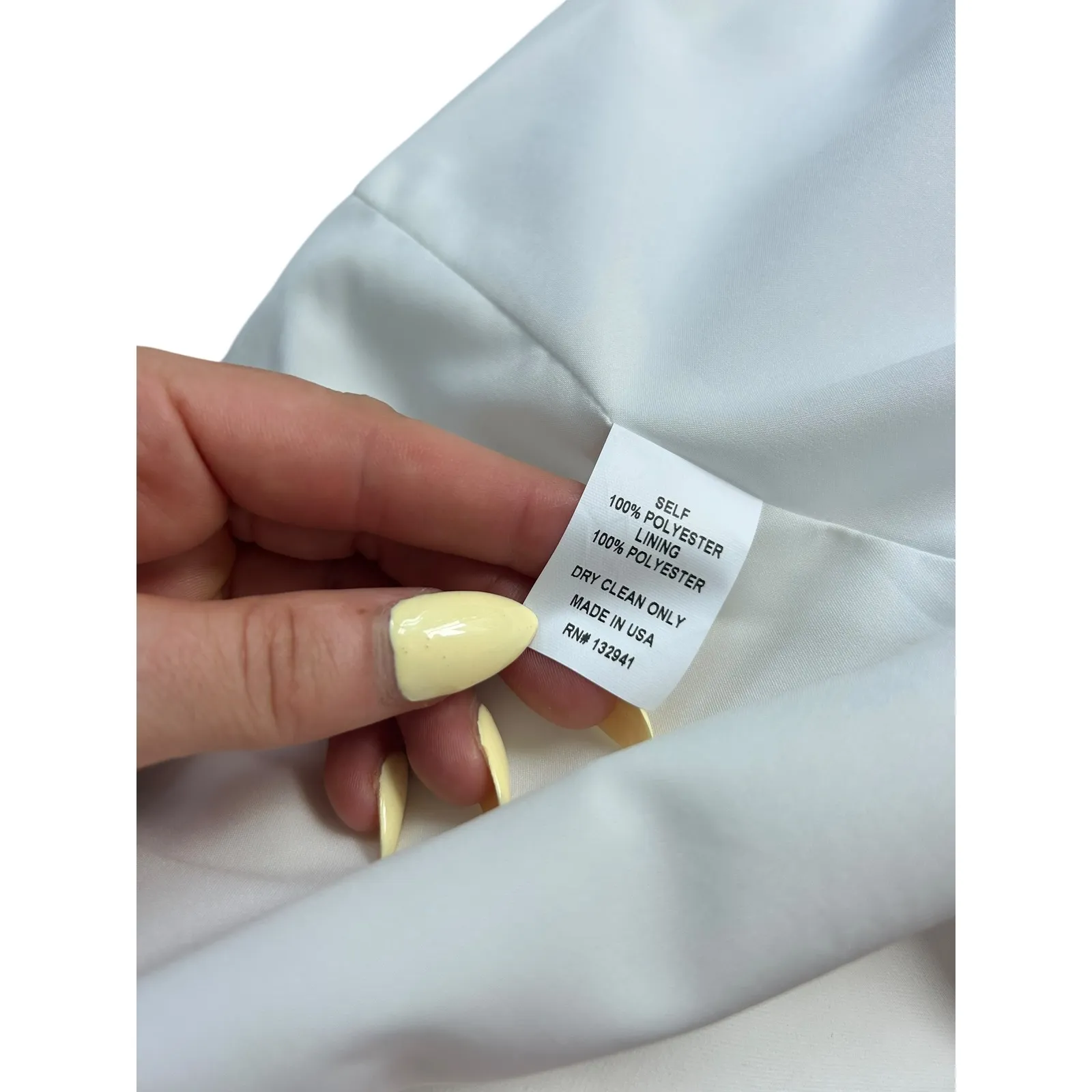 AMANDA UPRICHARD Ivory Shawl Collar Single Button Blazer Jacket Womens Size S - Image 10