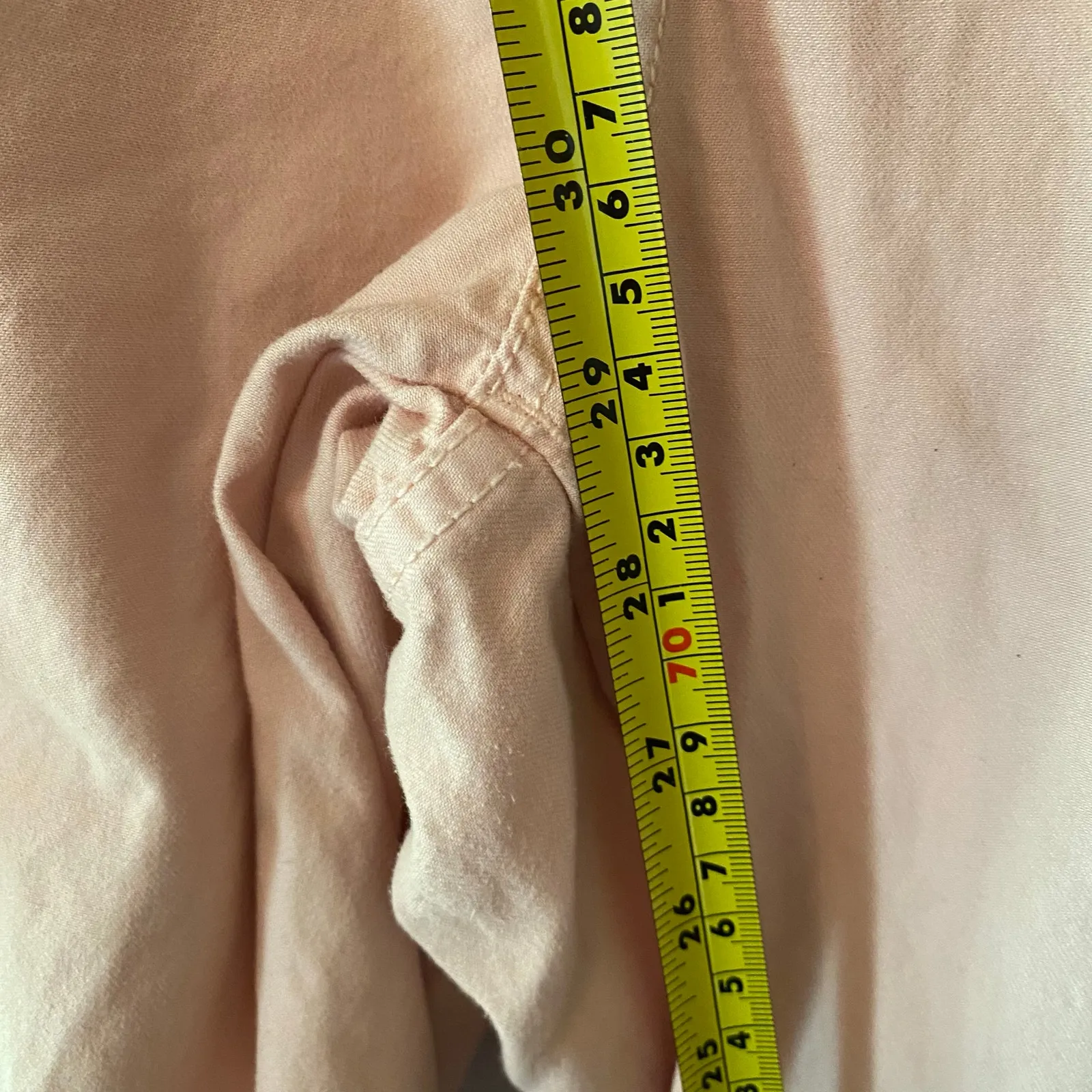 Madewell Pink Cargo Straight Leg Pants Baggy Boho Military Women's size 29 - Image 11