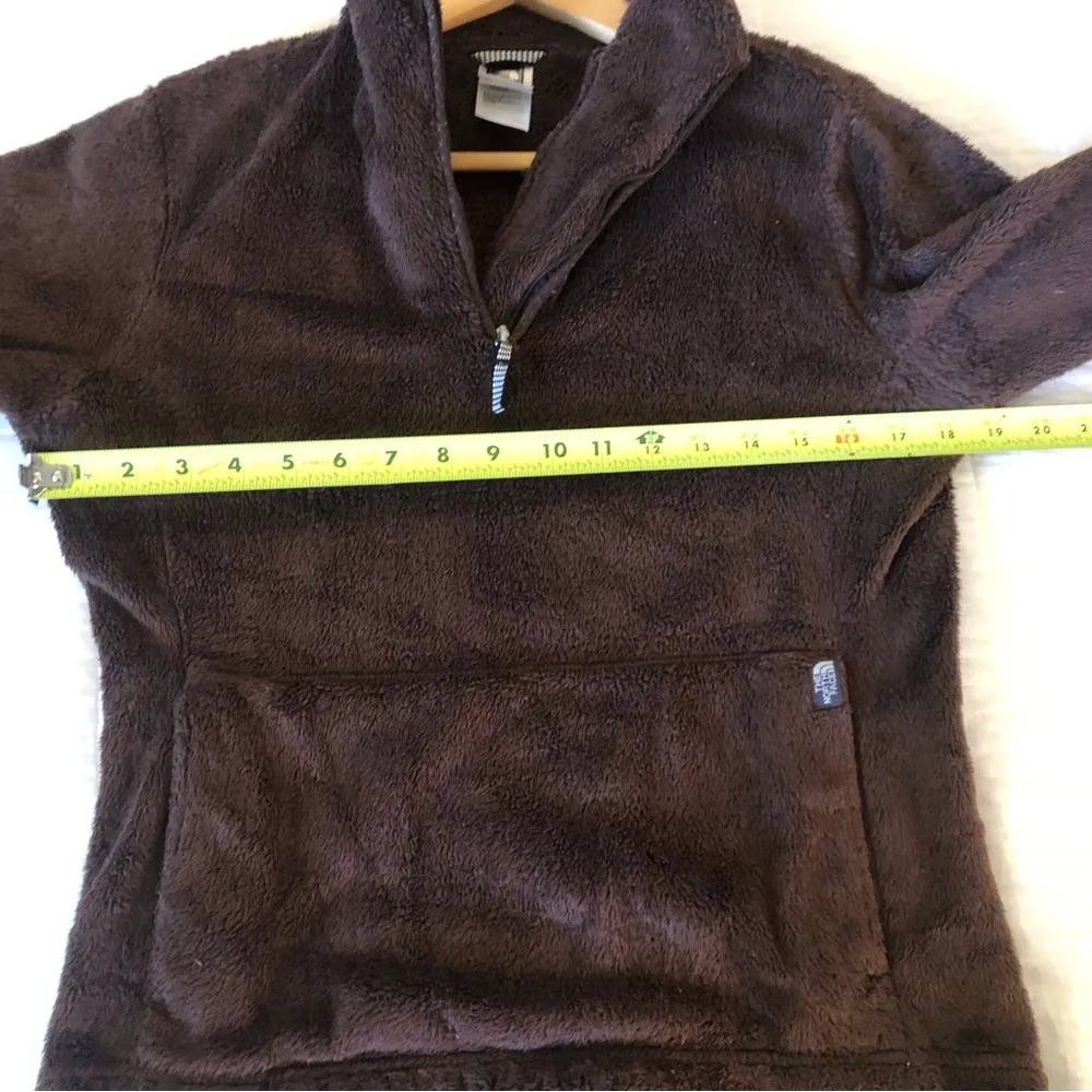 The North Face Glacier Fleece Women’s 1/4 Zip Jacket. Brown. Size Small. - Image 10