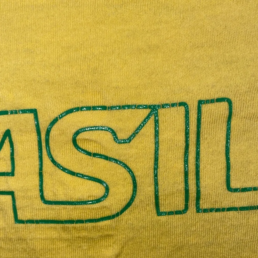 Nike Women's Yellow Brasil Short Sleeve Tee - Image 7