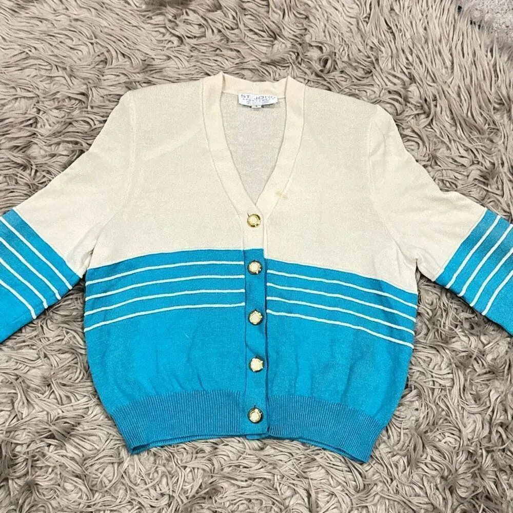 Vintage St. John Sportswear sweater small damaged - Image 2