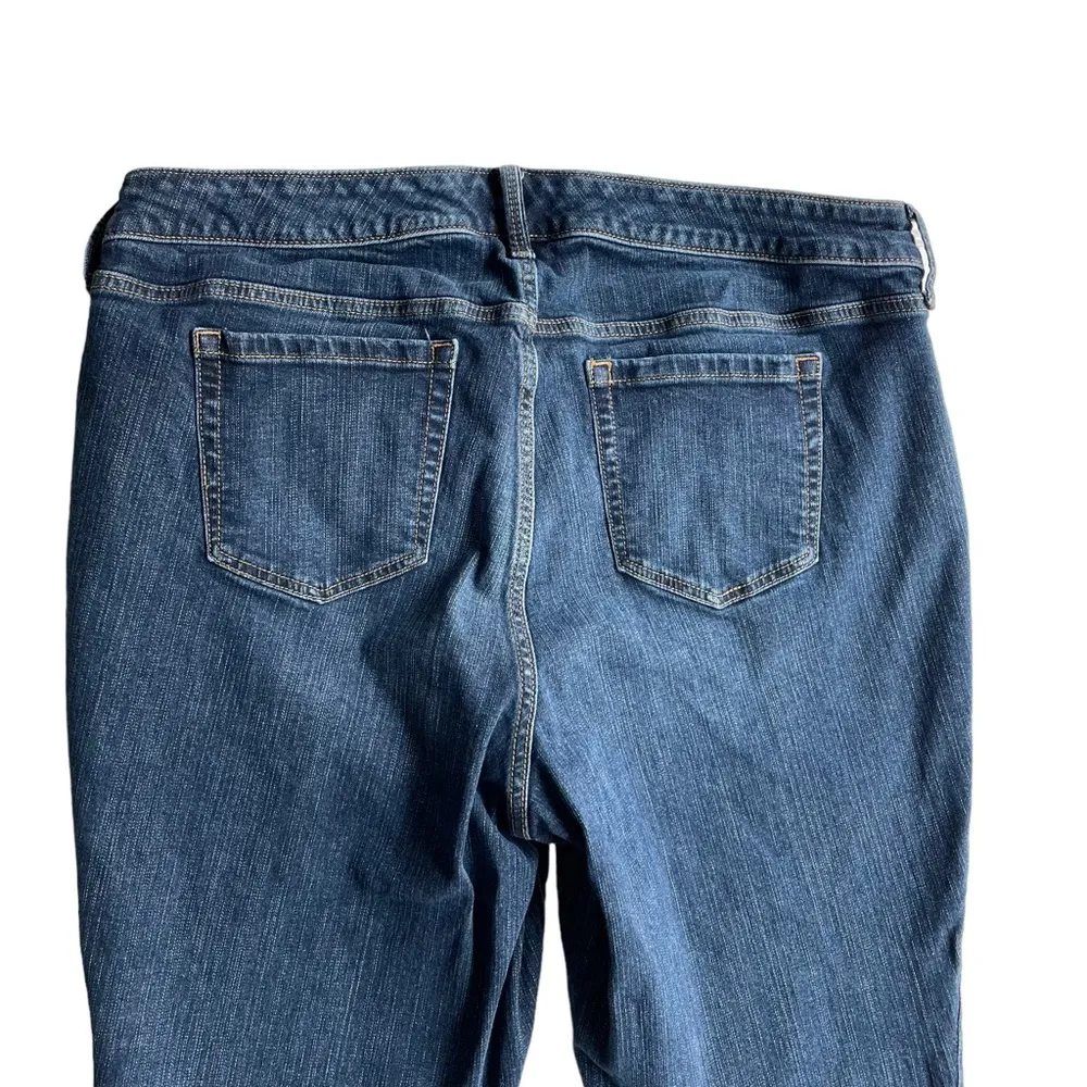 TORRID Vintage Stretch Boyfriend Straight Jeans Dark Blue 16R 28L Mid Rise - Image 5