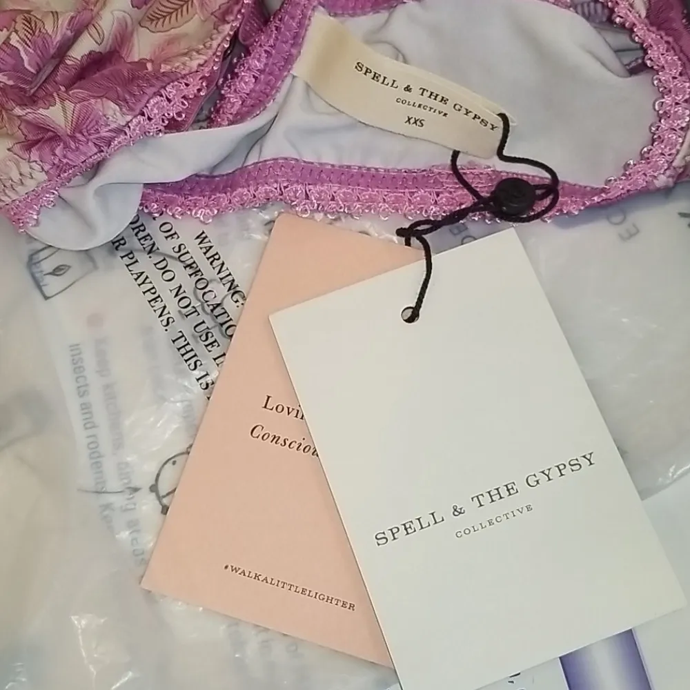 💕SPELL & THE GYPSY💕 Coco Lei Bralette Lilac XXS Purple - Image 15