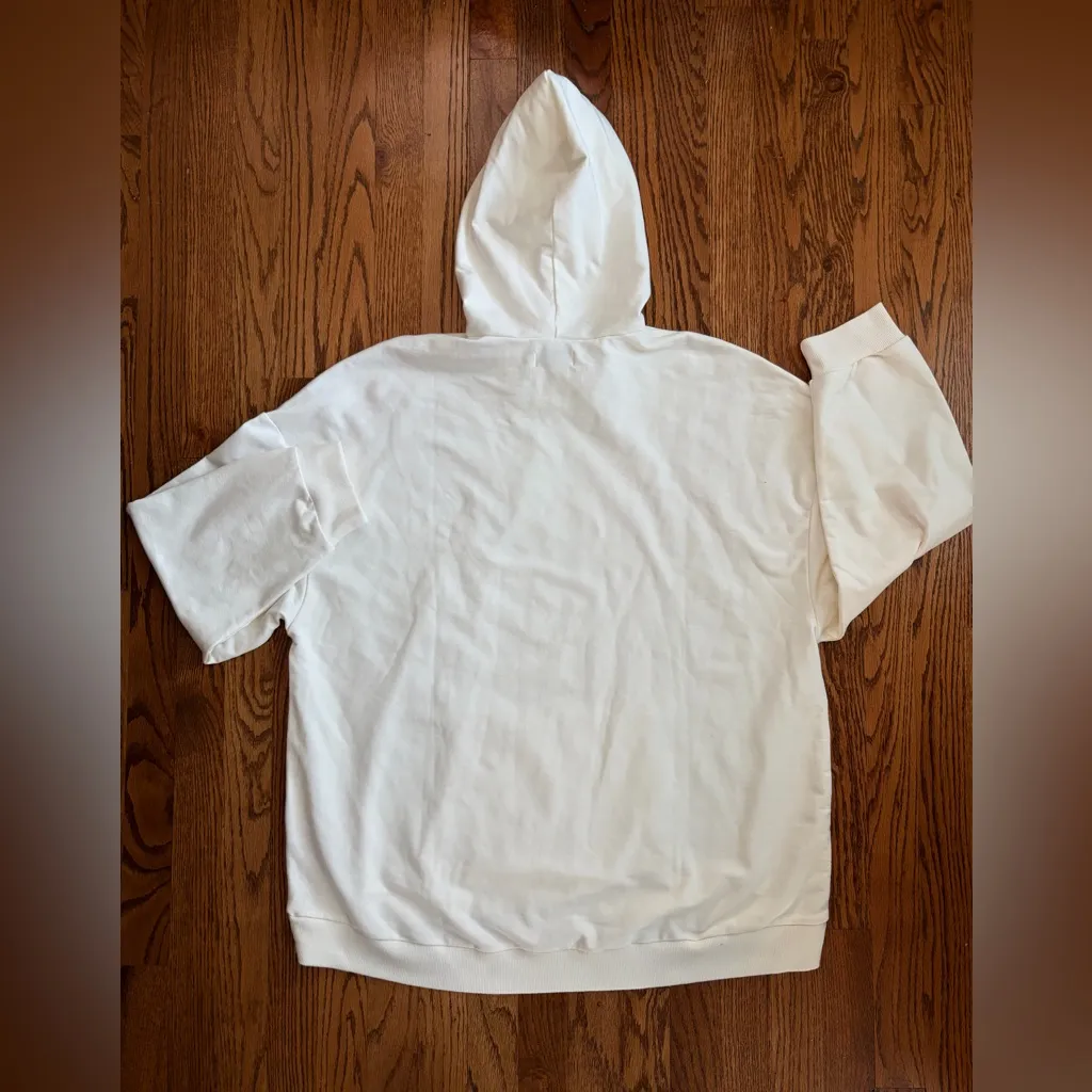 NYDJ Forever Comfort Oversized Hoodie – Vanilla Large NWT - Image 2