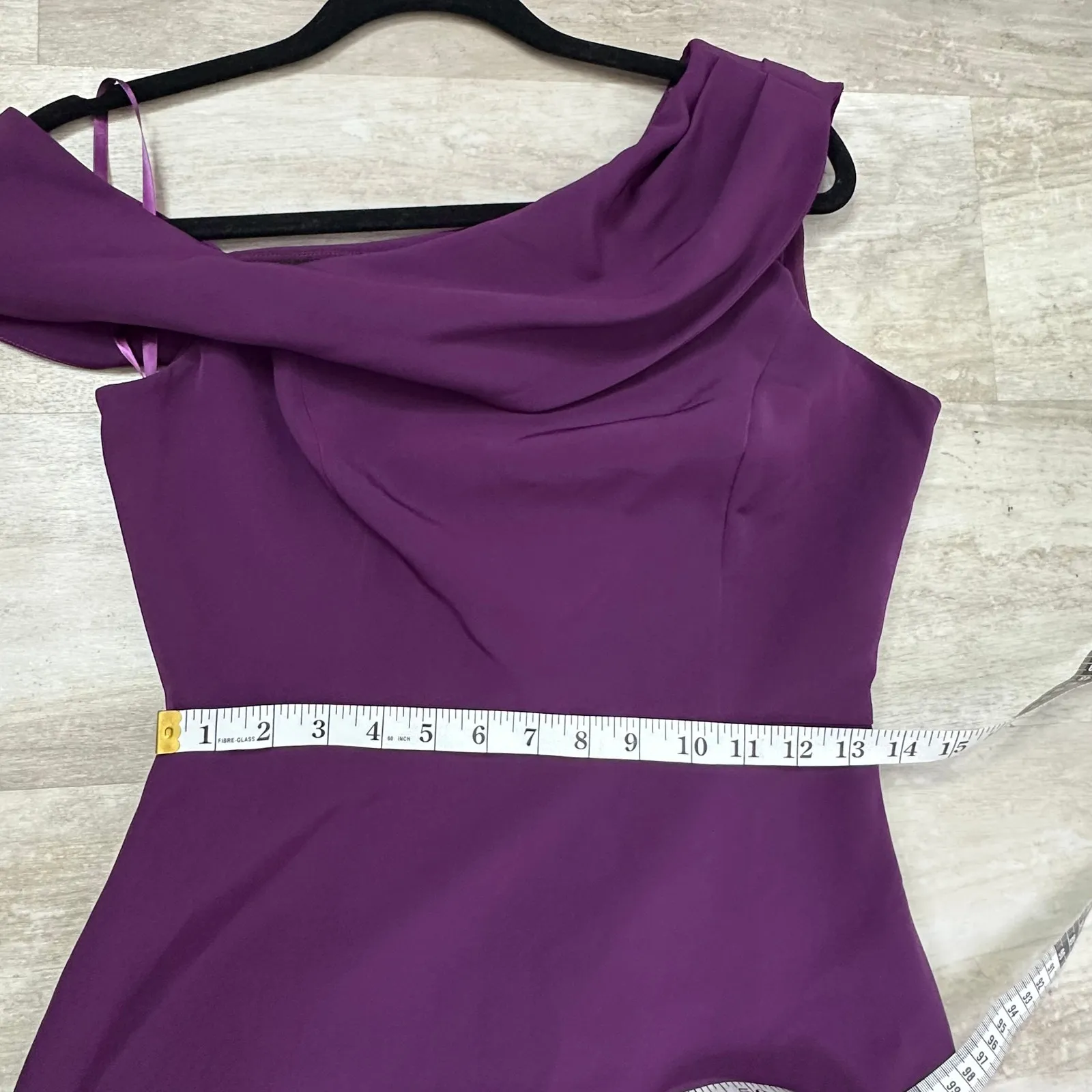 SACHIN & BABI Davis Cold-Shoulder Gown Dark Plum Purple Cocktail  Women’s 4 - Image 8