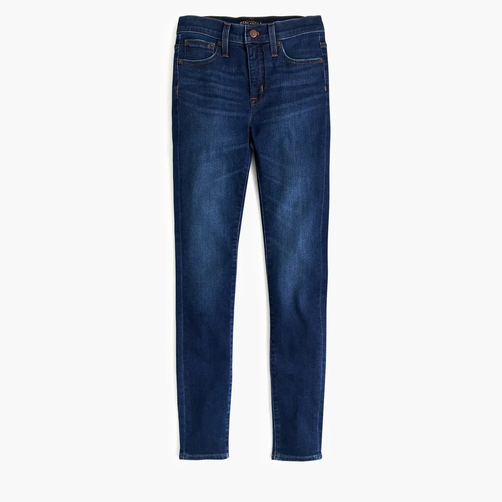 J. Crew Mercantile Mid-Rise Skinny Jean in Rinse Wash - Image 2